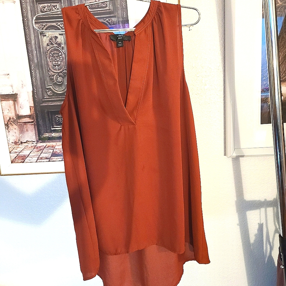 J. Crew  -  Sleeveless Blouse
